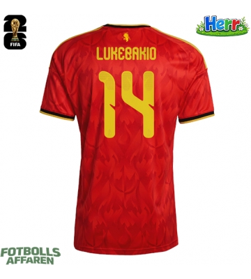 Belgien Dodi Lukebakio #14 Hemmatröja VM 2026 Kortärmad